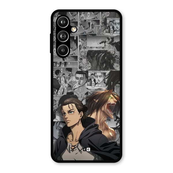 Eren Yeager Manga Metal Back Case for Galaxy F54