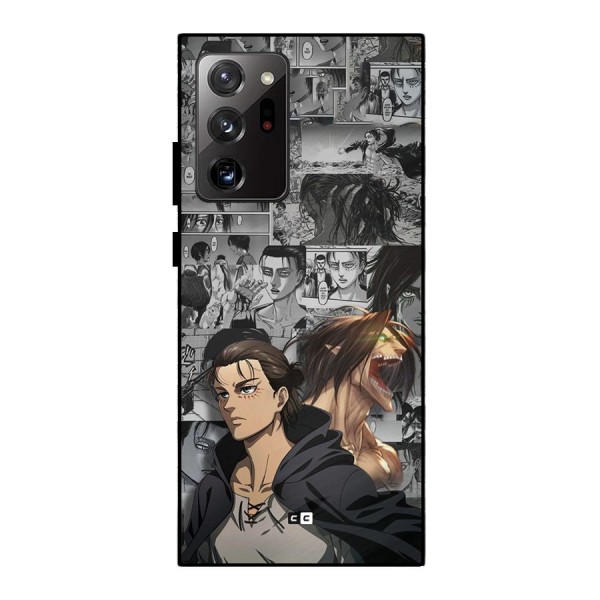 Eren Yeager Manga Metal Back Case for Galaxy Note 20 Ultra 5G