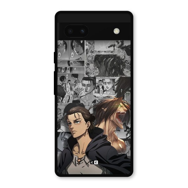 Eren Yeager Manga Metal Back Case for Google Pixel 6a
