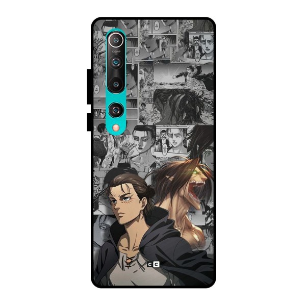 Eren Yeager Manga Metal Back Case for Mi 10