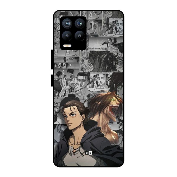 Eren Yeager Manga Metal Back Case for Realme 8 Pro