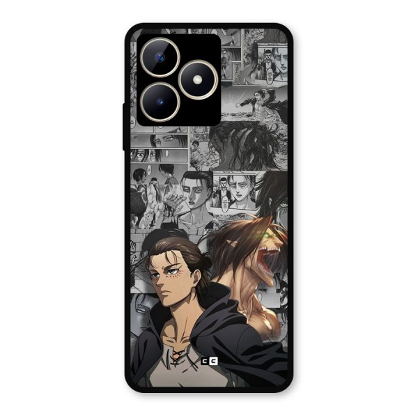 Eren Yeager Manga Metal Back Case for Realme C53