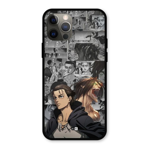 Eren Yeager Manga Metal Back Case for iPhone 12 Pro