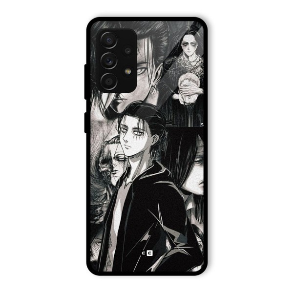 Eren Yeager Titan Glass Back Case for Galaxy A53 5G