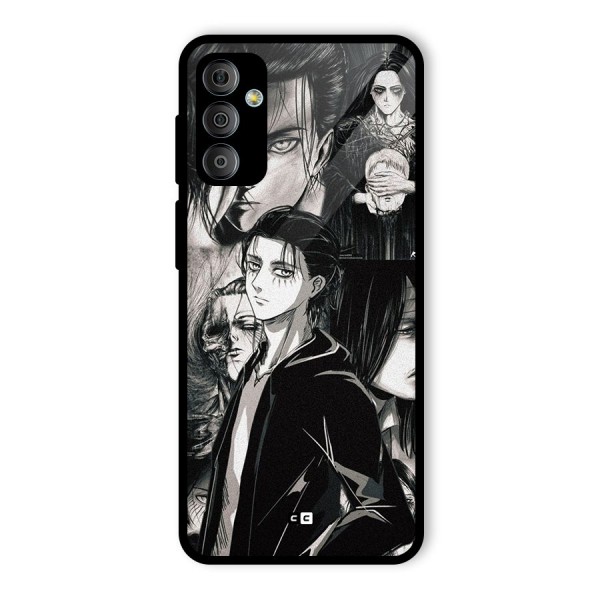 Eren Yeager Titan Glass Back Case for Galaxy F23