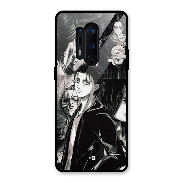 Eren Yeager Titan Glass Back Case for OnePlus 8 Pro