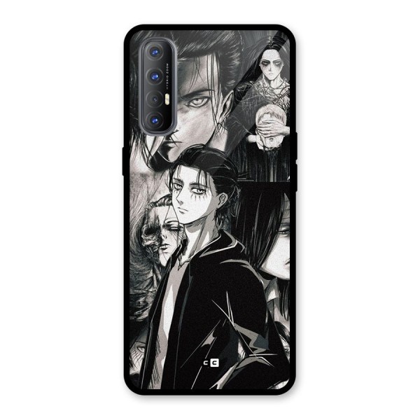 Eren Yeager Titan Glass Back Case for Oppo Reno3 Pro