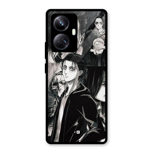 Eren Yeager Titan Glass Back Case for Realme 10 Pro Plus
