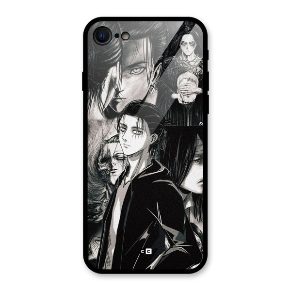 Eren Yeager Titan Glass Back Case for iPhone 7
