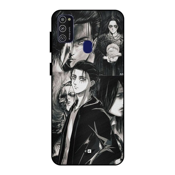 Eren Yeager Titan Metal Back Case for Galaxy M21