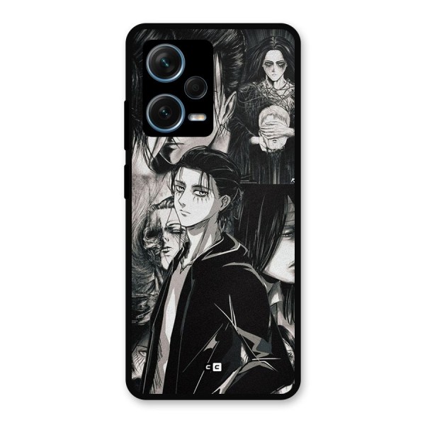Eren Yeager Titan Metal Back Case for Redmi Note 12 Pro Plus 5G