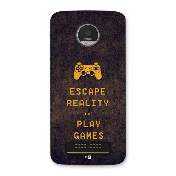 Escape Reality Back Case for Moto Z Play