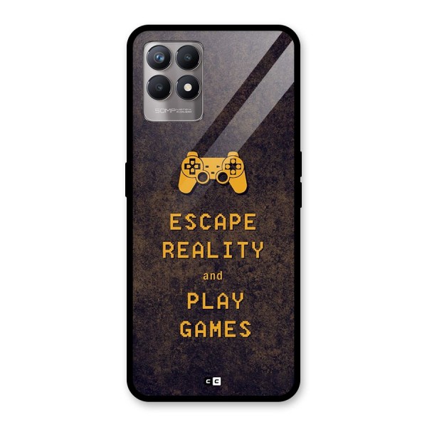 Escape Reality Glass Back Case for Realme 8i
