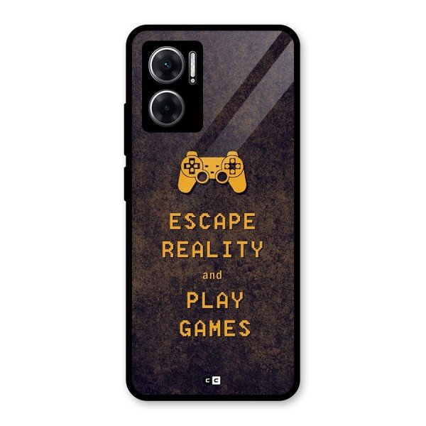 Escape Reality Glass Back Case for Redmi 11 Prime 5G