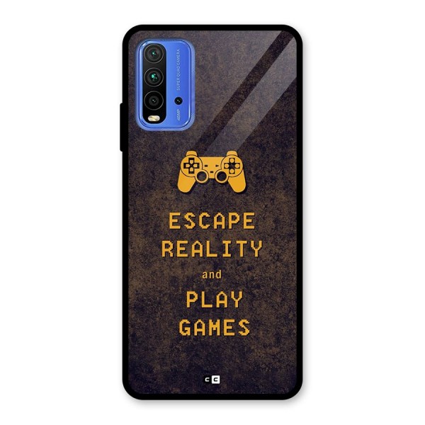 Escape Reality Glass Back Case for Redmi 9 Power