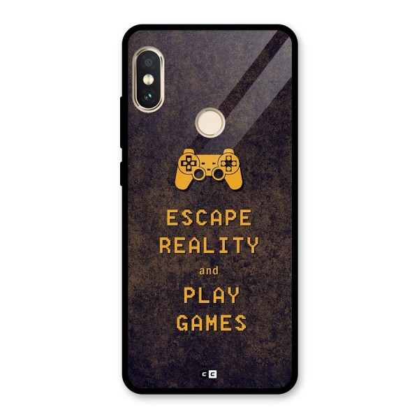 Escape Reality Glass Back Case for Redmi Note 5 Pro