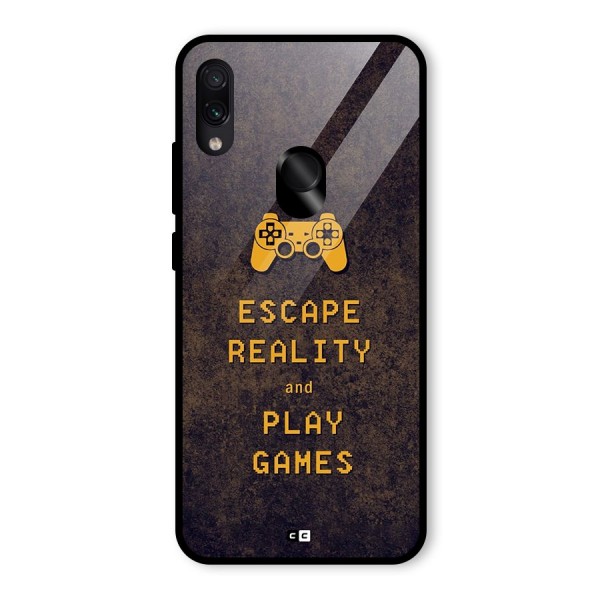 Escape Reality Glass Back Case for Redmi Note 7S