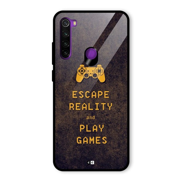 Escape Reality Glass Back Case for Redmi Note 8