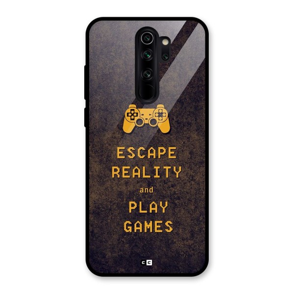 Escape Reality Glass Back Case for Redmi Note 8 Pro