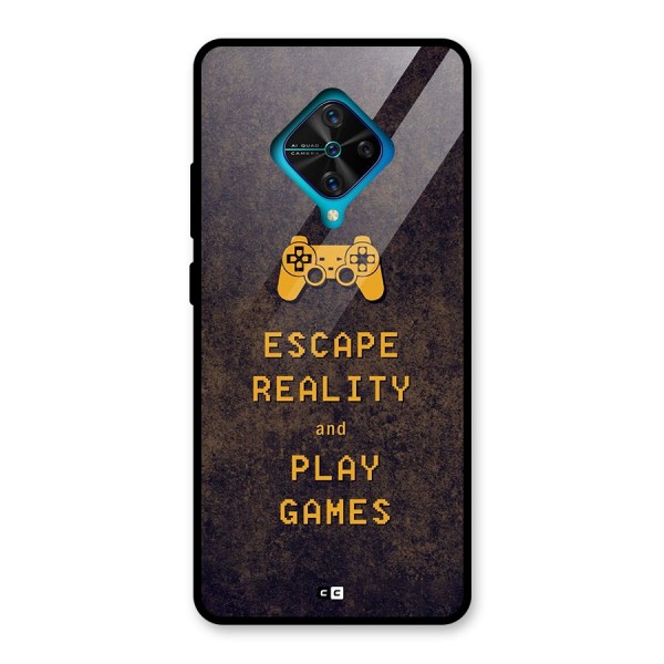Escape Reality Glass Back Case for Vivo S1 Pro