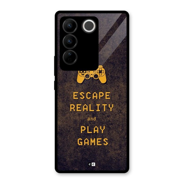 Escape Reality Glass Back Case for Vivo V27