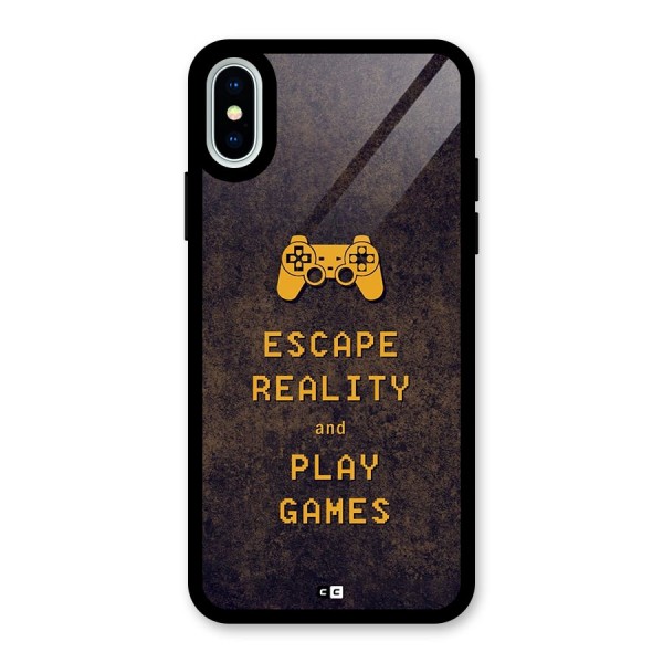 Escape Reality Glass Back Case for iPhone X