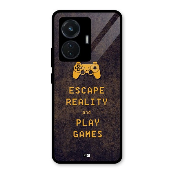 Escape Reality Glass Back Case for iQOO Z6 44W
