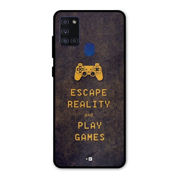 Escape Reality Metal Back Case for Galaxy A21s