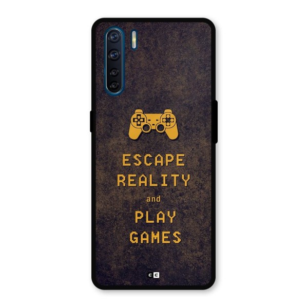 Escape Reality Metal Back Case for Oppo F15