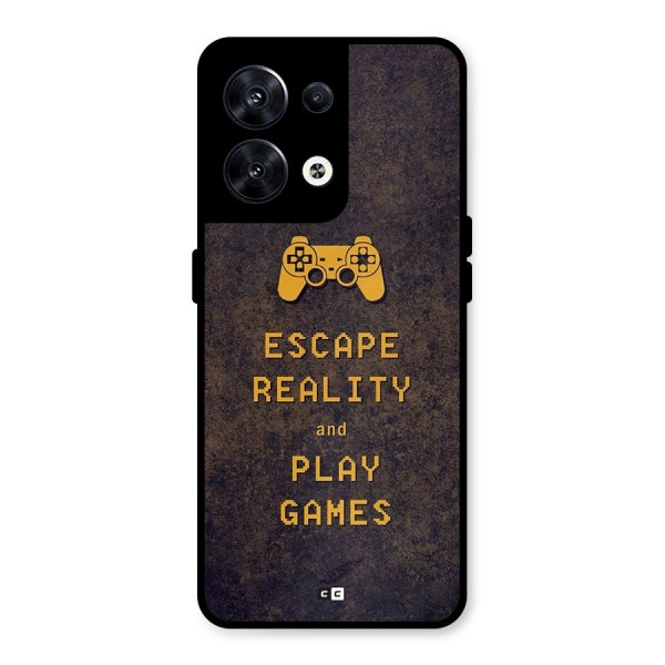 Escape Reality Metal Back Case for Oppo Reno8 5G