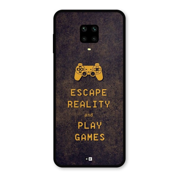 Escape Reality Metal Back Case for Redmi Note 9 Pro Max