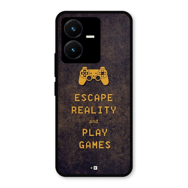Escape Reality Metal Back Case for Vivo Y22