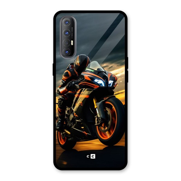 Evening Highway Glass Back Case for Oppo Reno3 Pro