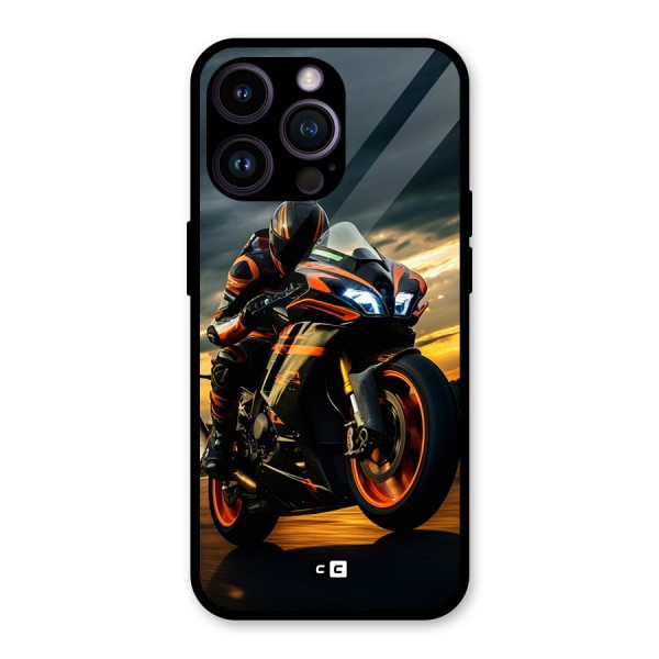 Evening Highway Glass Back Case for iPhone 14 Pro Max