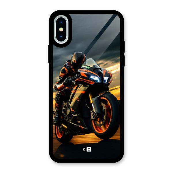 Evening Highway Glass Back Case for iPhone X