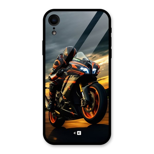 Evening Highway Glass Back Case for iPhone XR