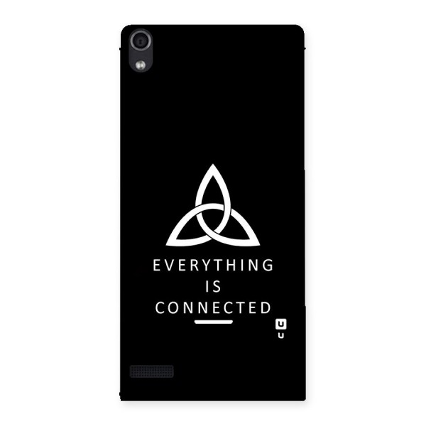 Everything is Connected Typography Back Case for Ascend P6