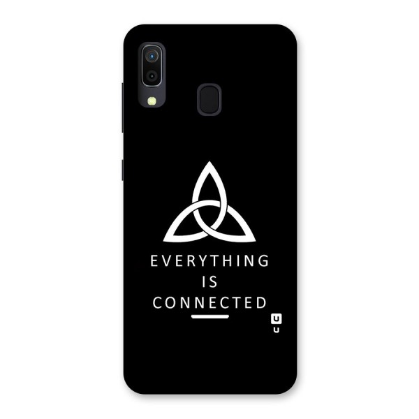 Everything is Connected Typography Back Case for Galaxy A20