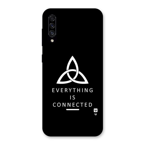 Everything is Connected Typography Back Case for Galaxy A30s