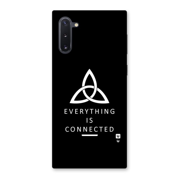Everything is Connected Typography Back Case for Galaxy Note 10