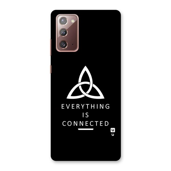 Everything is Connected Typography Back Case for Galaxy Note 20