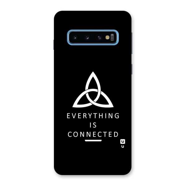 Everything is Connected Typography Back Case for Galaxy S10
