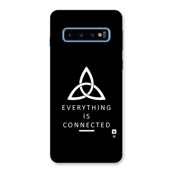 Everything is Connected Typography Back Case for Galaxy S10