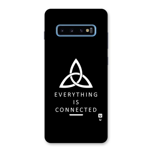 Everything is Connected Typography Back Case for Galaxy S10 Plus