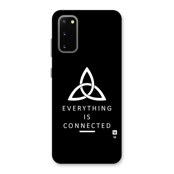 Everything is Connected Typography Back Case for Galaxy S20