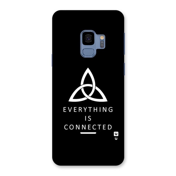 Everything is Connected Typography Back Case for Galaxy S9