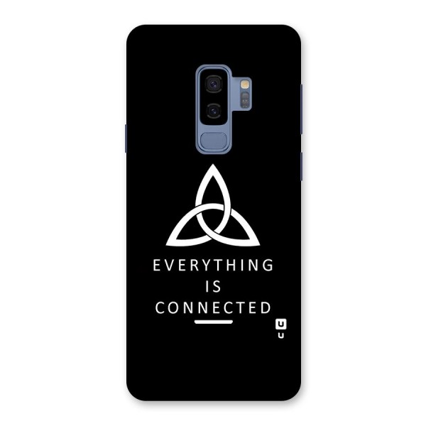 Everything is Connected Typography Back Case for Galaxy S9 Plus