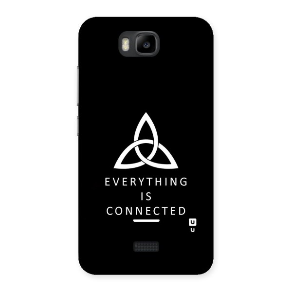 Everything is Connected Typography Back Case for Honor Bee