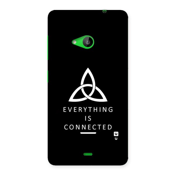 Everything is Connected Typography Back Case for Lumia 535
