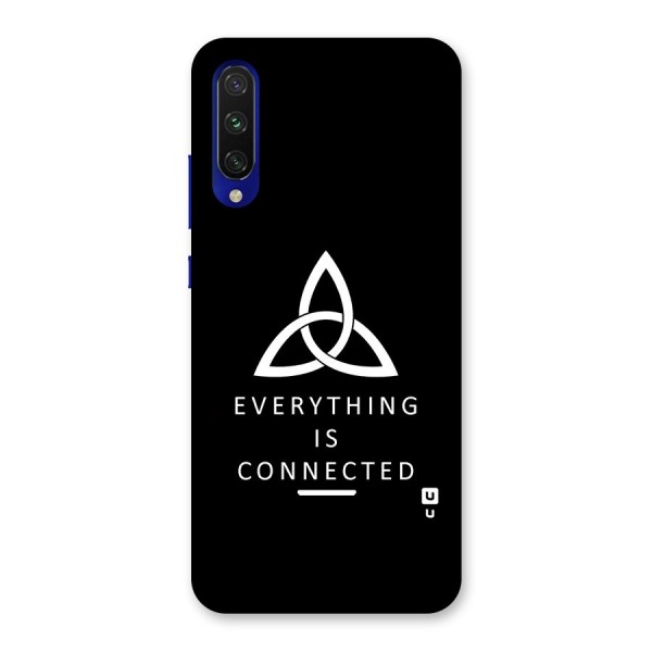Everything is Connected Typography Back Case for Mi A3